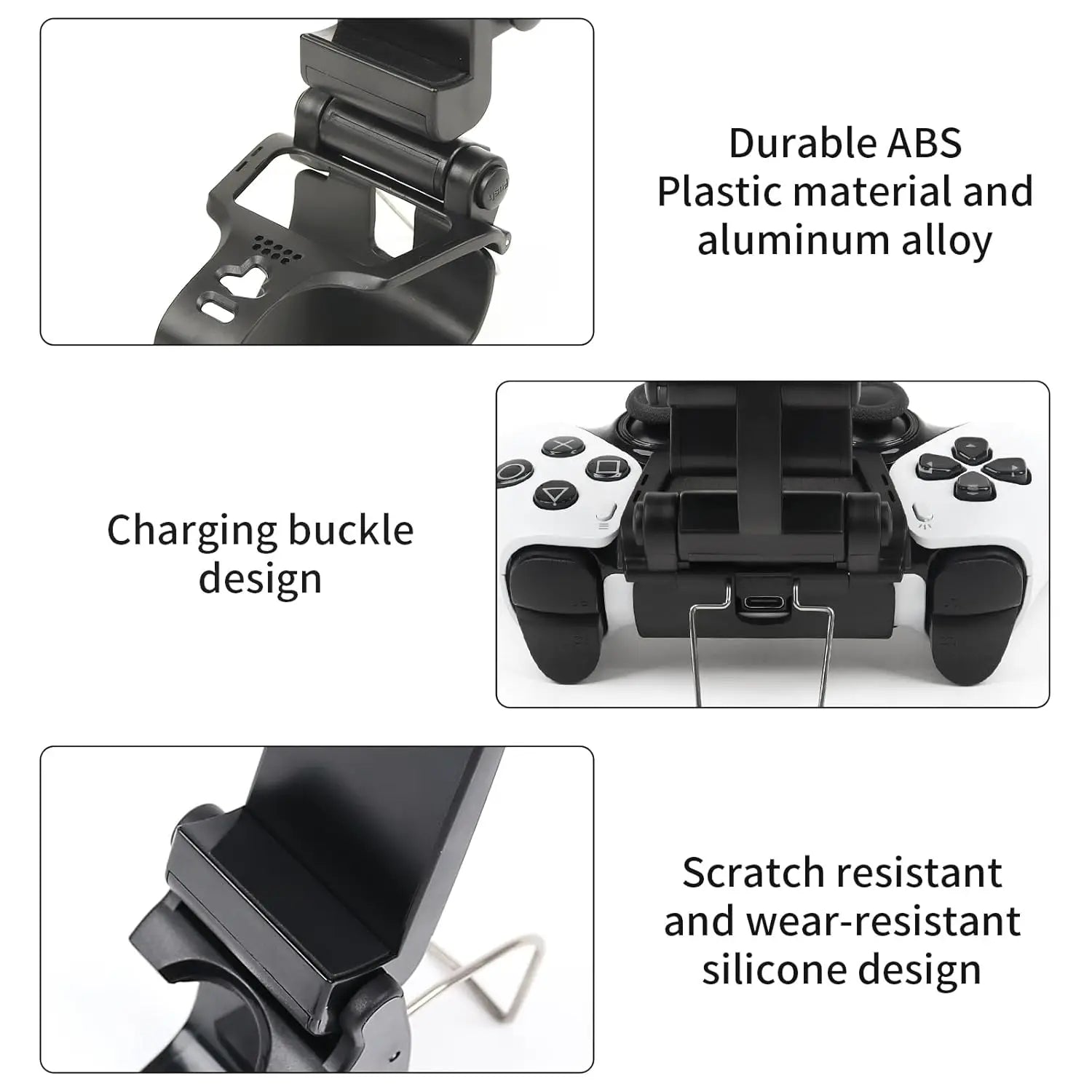 Adjustable Mobile Clip Stand for PlayStation DualSense Edge