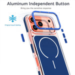 Luxury Two-Tone Border Clear MagSafe Case for iPhone 17 Series