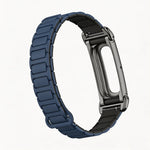 Silicone Magnetic Replacement Strap with Metal Case for Google Fitbit Air