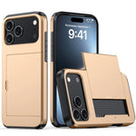 Heavy-Duty Armor Case with Built-In Card Holder for iPhone 17 Series
