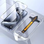 (2-Pack) Easy Install Dust-Free Clear Screen Protector for iPhone 16 Series