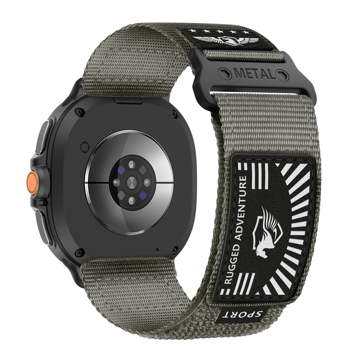 Woven Nylon Watch Strap with Metal Slide Buckle for Samsung Galaxy Watch 9
