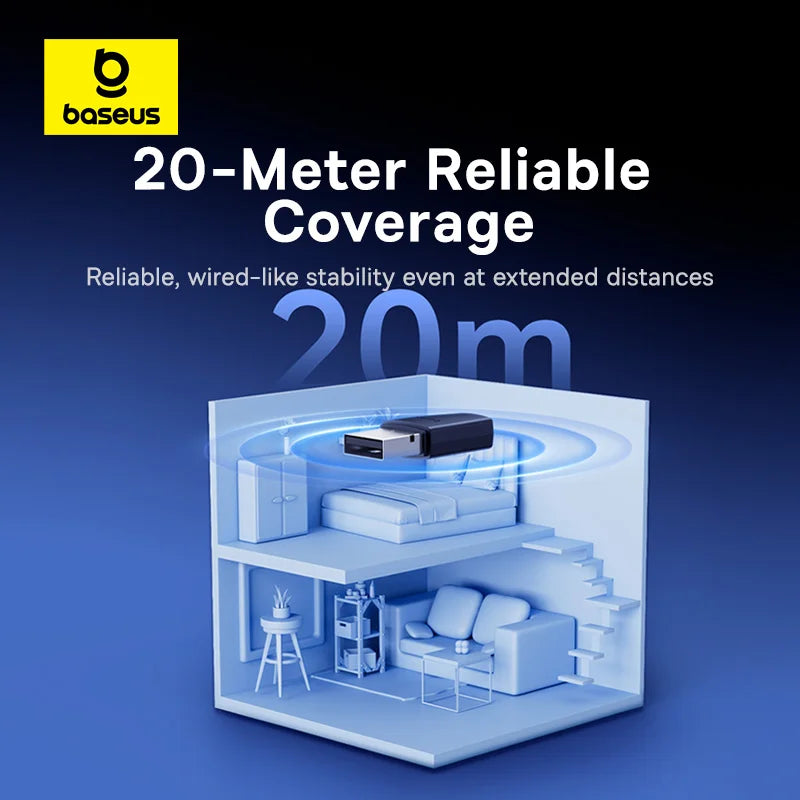 Baseus BA04 Plus USB Bluetooth 5.4 Adapter