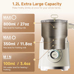 BioloMix BMF201 7-In-1 Electric Milk Frother Hot And Cold Foam Maker