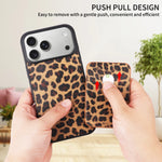 MagSafe Compatible Leather Case with Detachable Card Holder for iPhone 17 Series
