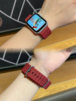 Breathable Ocean-Inspired Silicone Sport Band for Apple Watch