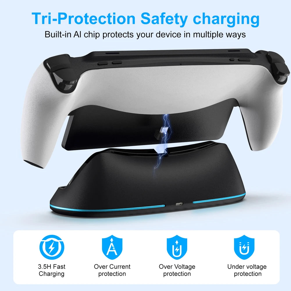 PlayStation Portal Charging Stand with 7 RGB Light Modes
