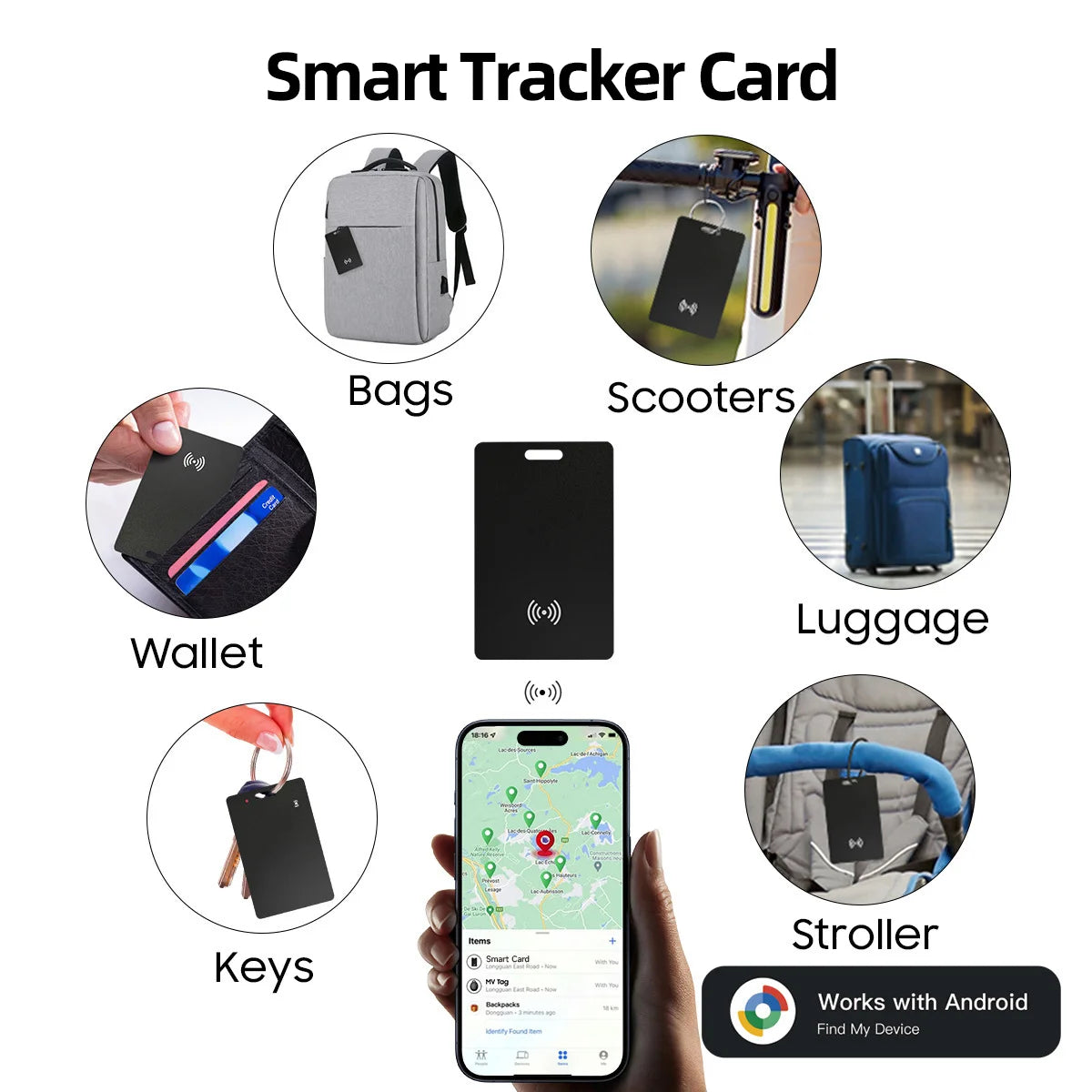 VESTA Ultra-Thin Smart Tracker Card for Wallets