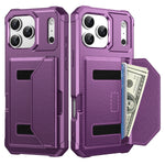 Shockproof Leather Phone Case with Card Storage for iPhone 17 Series