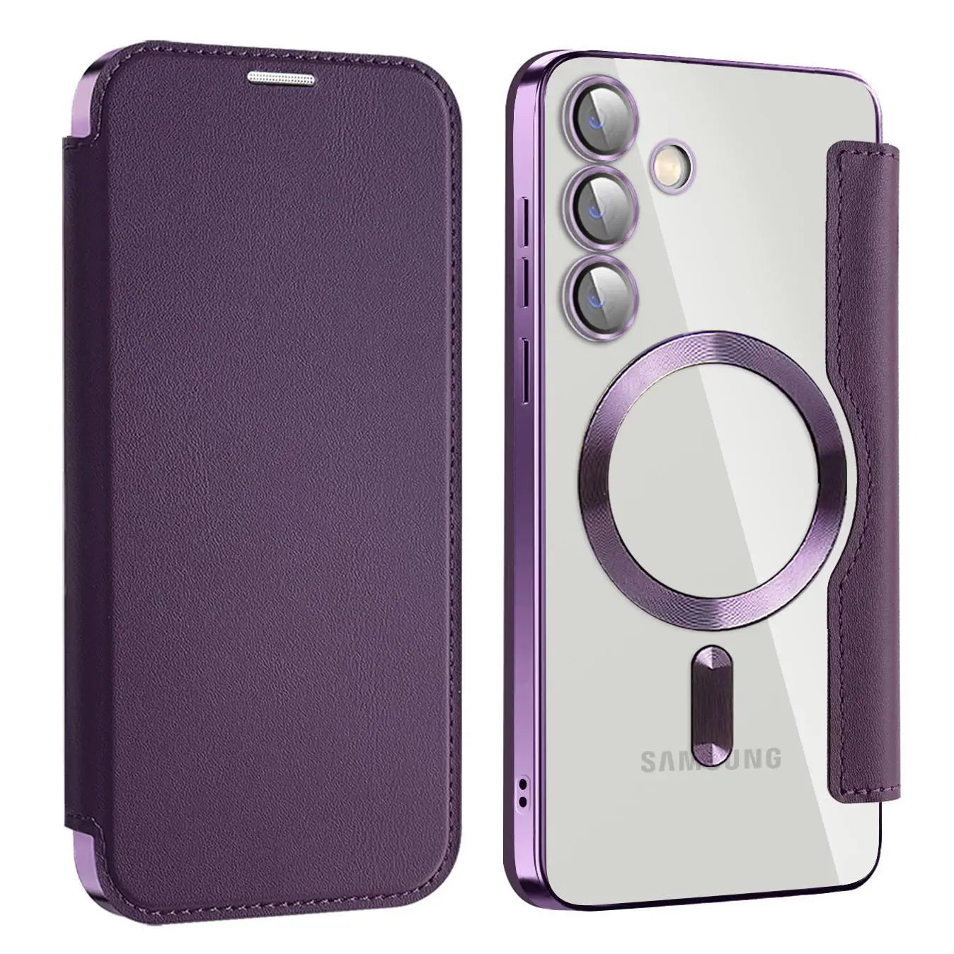 Protective Flip Magnetic Leather Case for Samsung Galaxy A36
