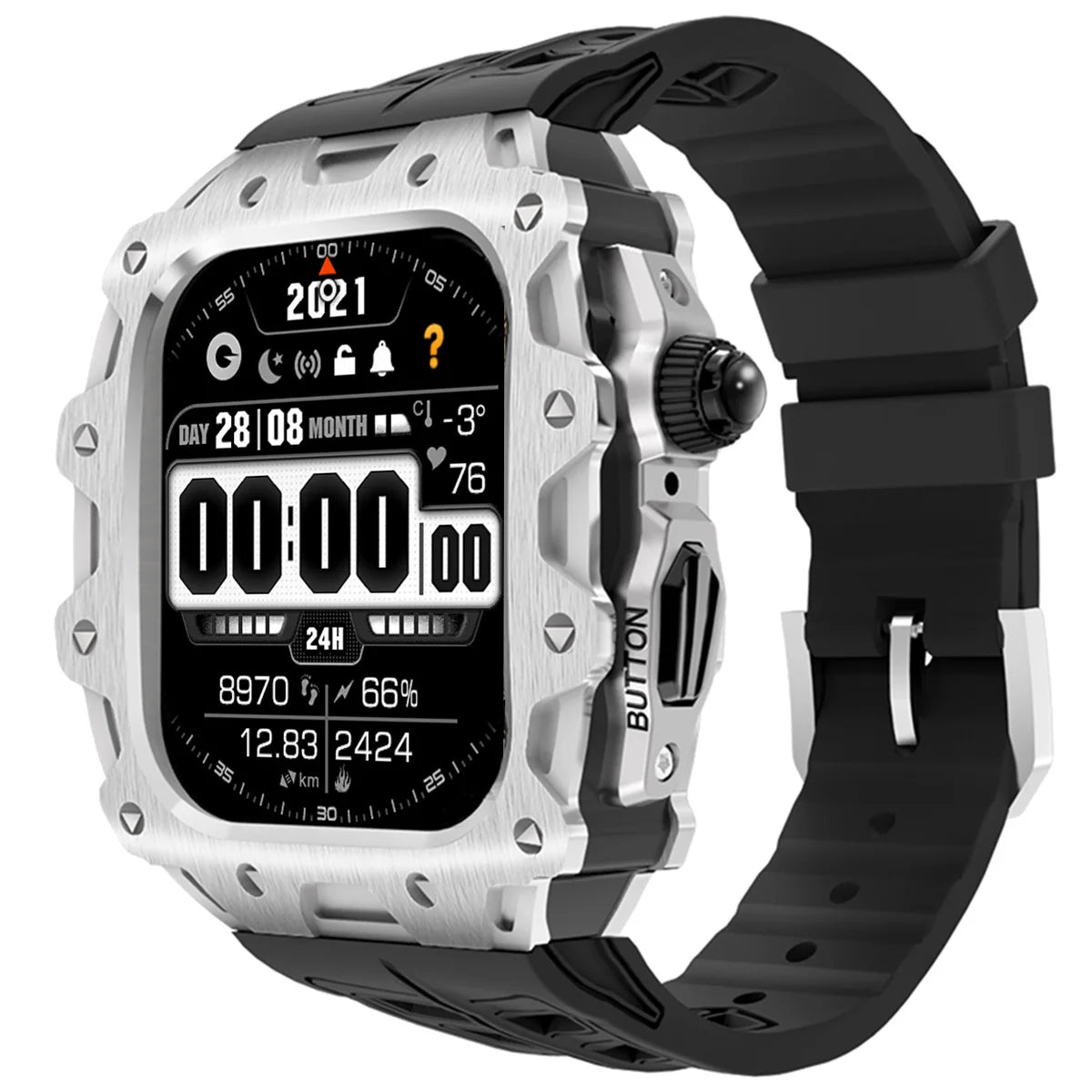Apple Watch Series 10 (46mm) Modification Kit With Zinc Case and Sport Band
