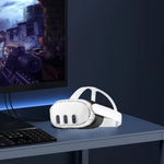 Transparent Silicone VR Headset Cover for Meta Quest 3