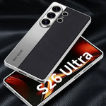 Luxury Vegan Leather Patchwork Case for Samsung Galaxy S26 Ultra