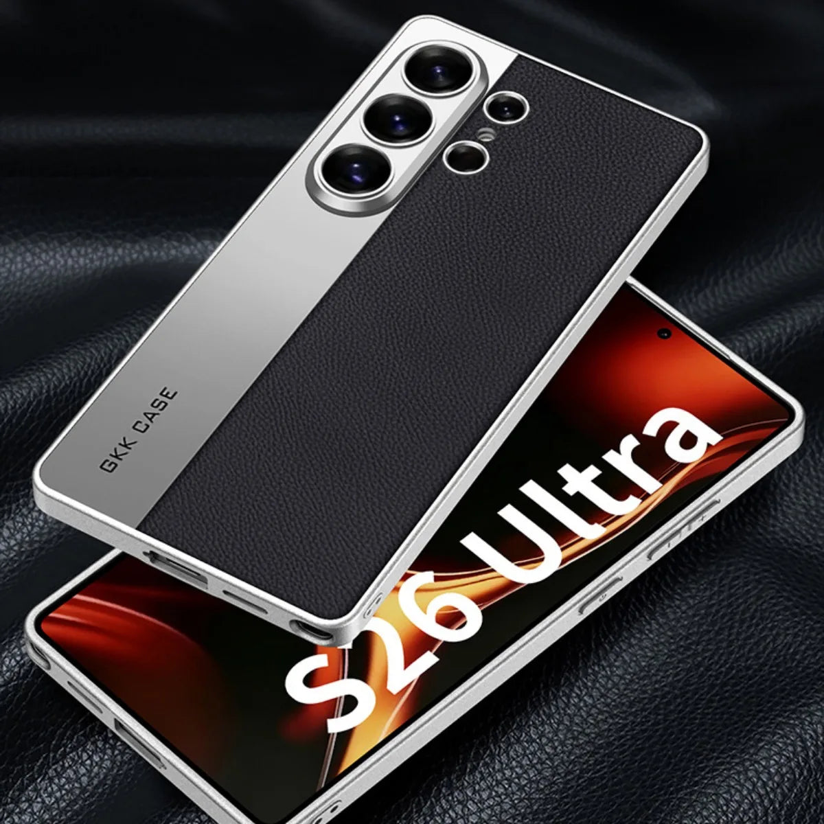Luxury Vegan Leather Patchwork Case for Samsung Galaxy S26 Ultra