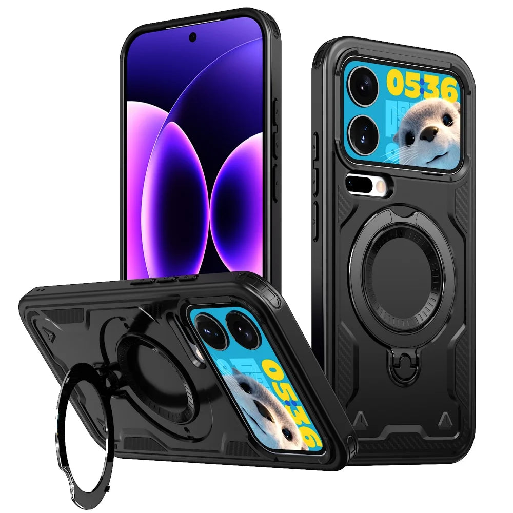 Xiaomi 17 Series Heavy Duty Magnetic Case with Rotating Ring Stand