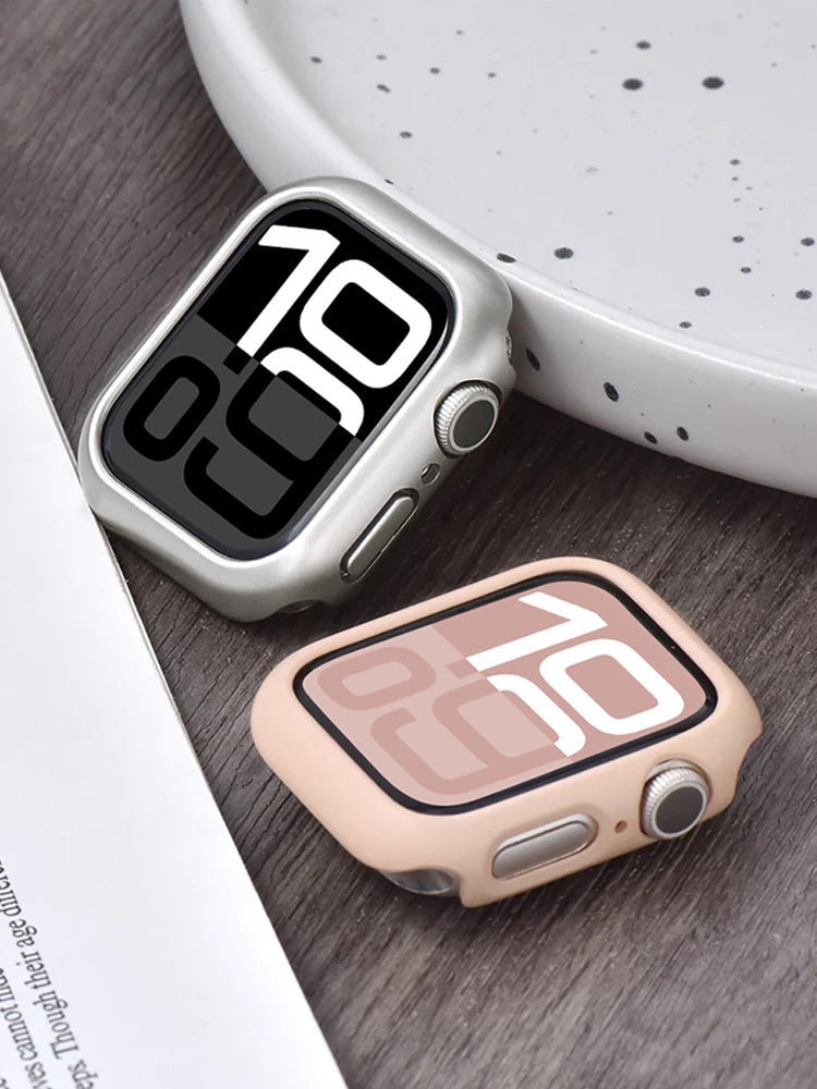Hollow PC Bumper Case with Screen Protector for Apple Watch