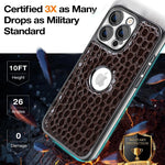 Luxury Crocodile Pearl Textured MagSafe Case for iPhone 15 Series