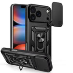 Shockproof Armor Case with Sliding Lens Cover for iPhone 17 Series