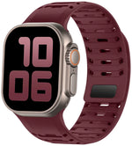 Breathable Magnetic Silicone Strap for Apple Watch