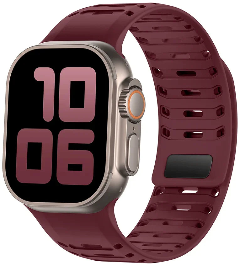 Breathable Magnetic Silicone Strap for Apple Watch
