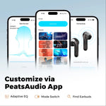 SoundPEATS Air5 Lite Bluetooth 5.4 Semi In-Ear Earbuds