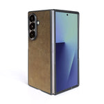 Retro Crazy Horse Genuine Leather Case for Samsung Galaxy Z Fold 7