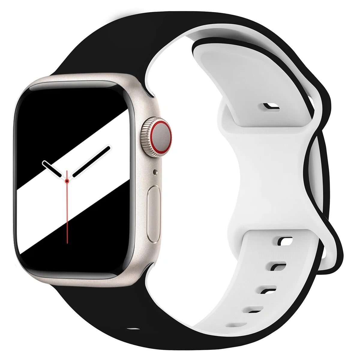 Two-Tone Silicone Strap for Apple Watch