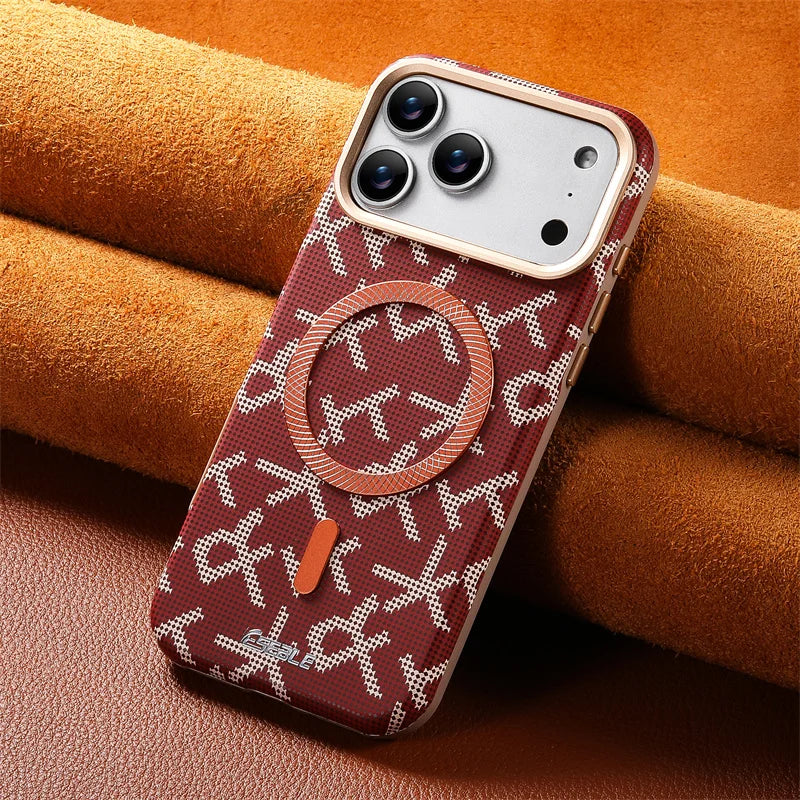 Fashion Leather MagSafe Case for iPhone 17 Series