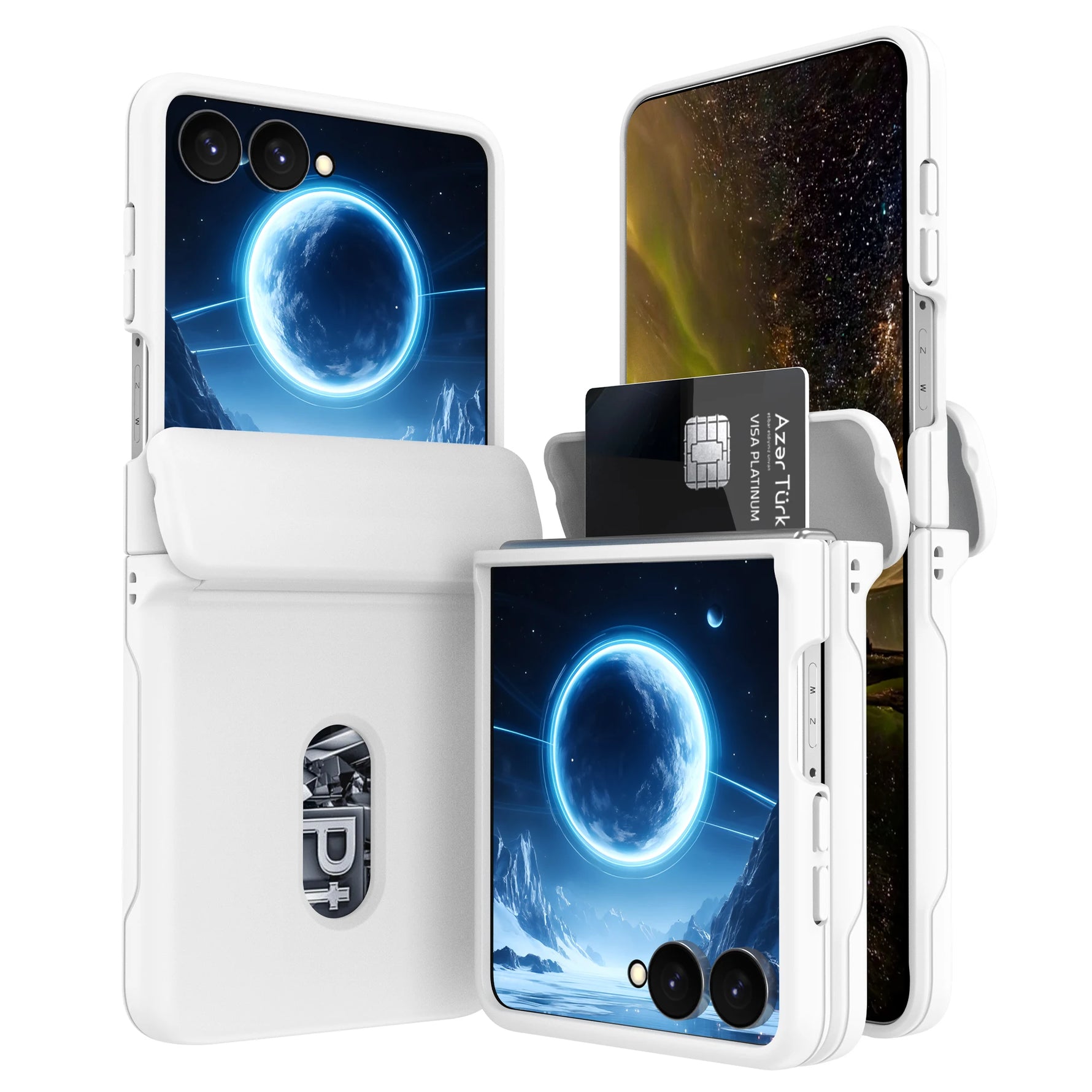 Premium Hinge Protection Wallet Case for Samsung Galaxy Z Flip 8