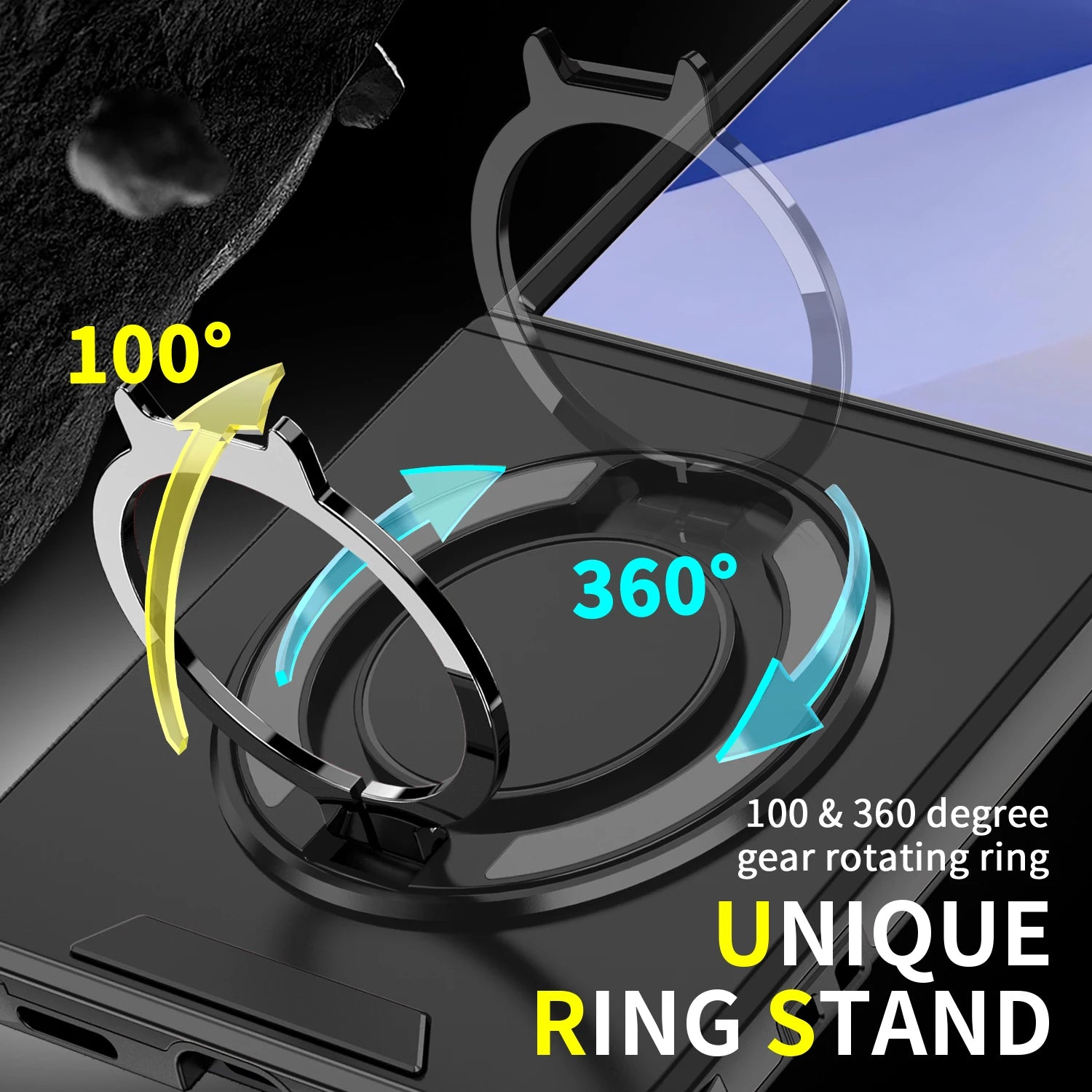 Luxury Hard Magnetic Case with Foldable Kickstand for Samsung Galaxy Z Flip 7