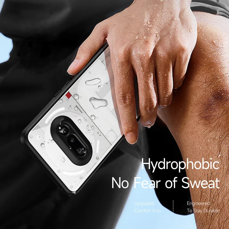 Anti-Fingerprint Transparent PC + TPU Case for Nothing Phone 3a