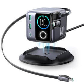 Joyroom 140W GaN Desktop Charger Retractable Cable