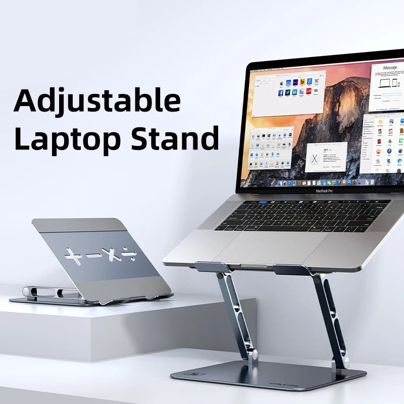 Aluminum Laptop Stand with Adjustable Height
