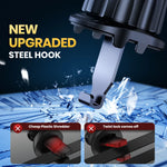 Universal Hands-Free Car Phone Holder with Metal Hook Air Vent Clip