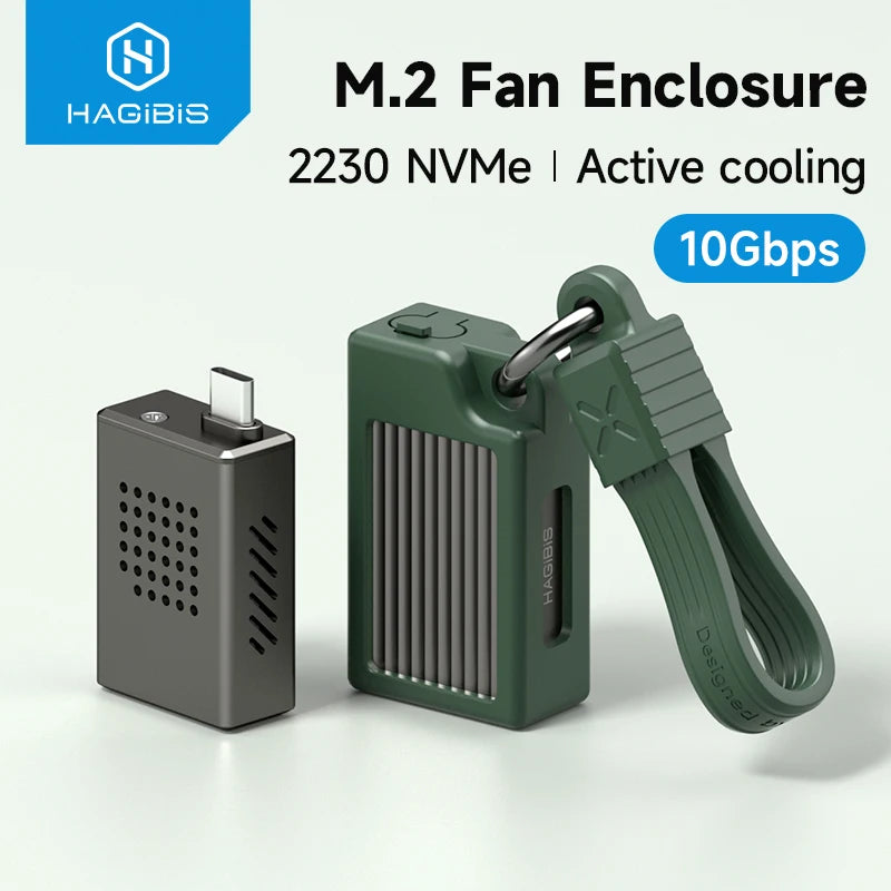 Hagibis MC16 M.2 NVMe SSD Enclosure with Cooling Fan