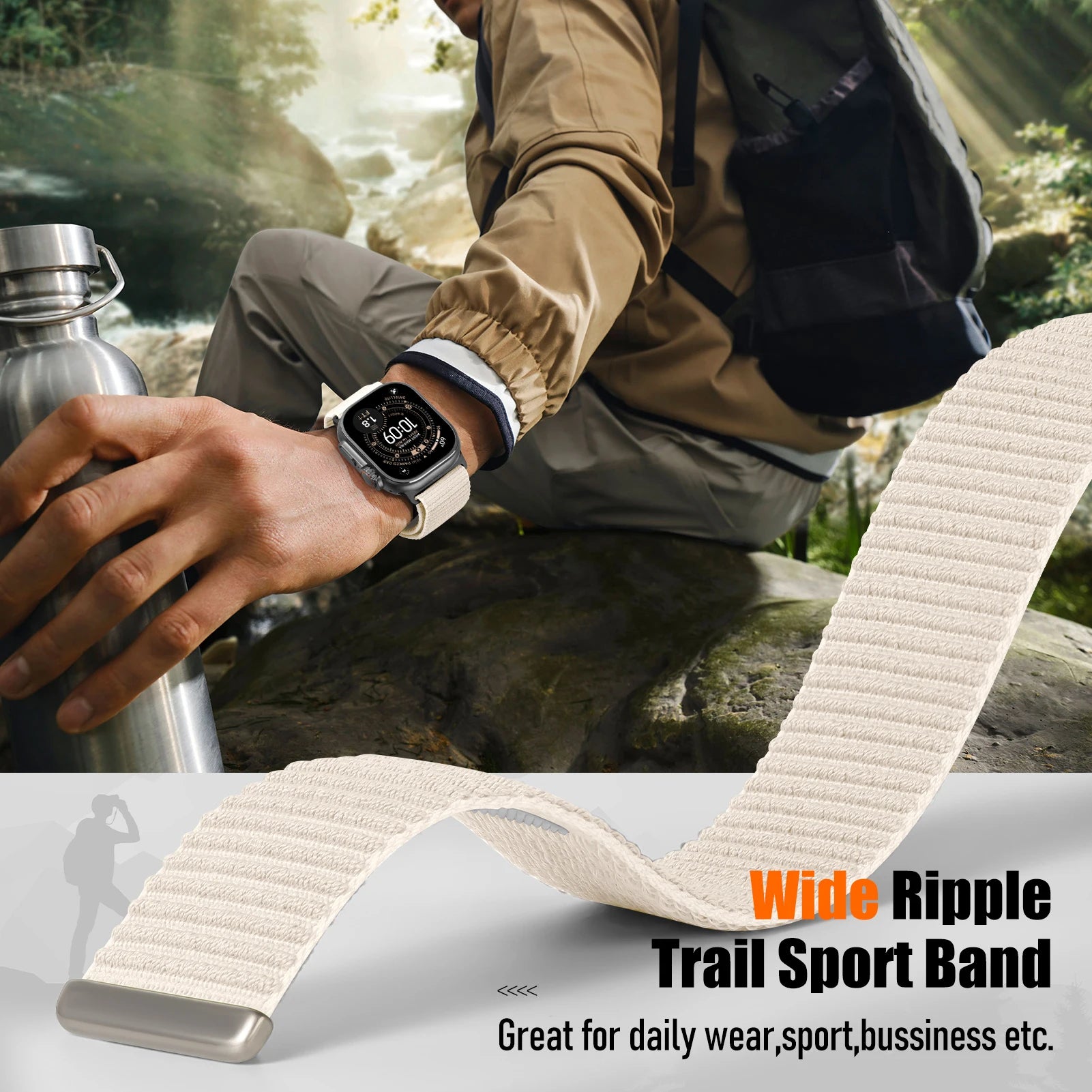 Adjustable Sport Loop Watch Band for Apple Watch