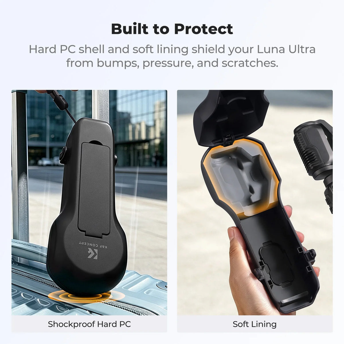 Hard PC Shell Protective Case for Insta360 Luna Ultra