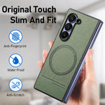 Premium Magnetic Leather Case for Samsung Galaxy Z Fold 6