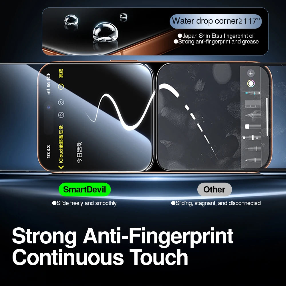 2-Pack 3D Heat-Curved Tempered Glass Screen Protector with Zero-Gap Edge-to-Edge Coverage for iPhone 17 Series