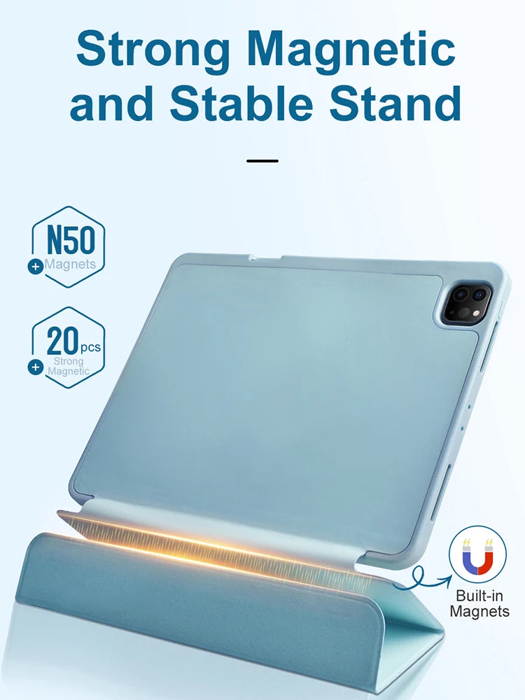 Protective Soft TPU Shockproof Case for iPad Air M3 (2025) with Pencil Slot