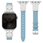 Elegant Leather Bracelet Strap for Apple Watch Series 10