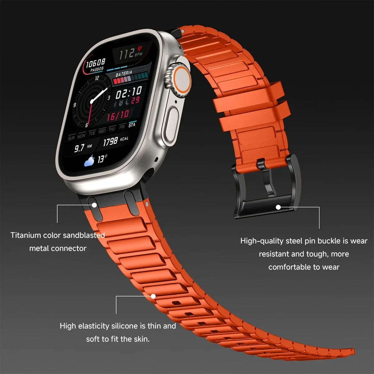 Luxury Silicone Band for Apple Watch