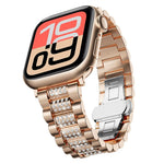 Two-Tone Crystal Link Bracelet Band for Apple Watch