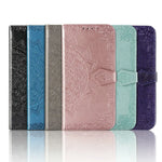 Premium Leather 3D Engraved Flip Wallet Case for iPhone 17 Series