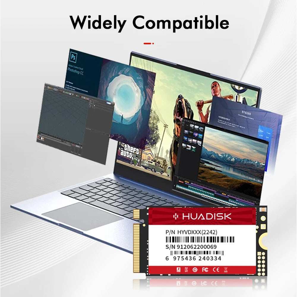 HUADISK NVMe M.2 2242 PCIe Gen3.0 SSD