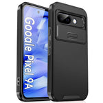 Heavy-Duty Rugged Armor Case with Sliding Camera Protection for Google Pixel 9A