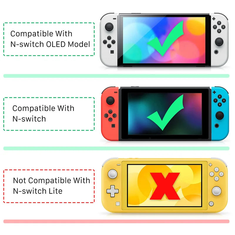 Portrait Mode Flip Grip Handheld Accessory for Nintendo Switch and Nintendo Switch OLED