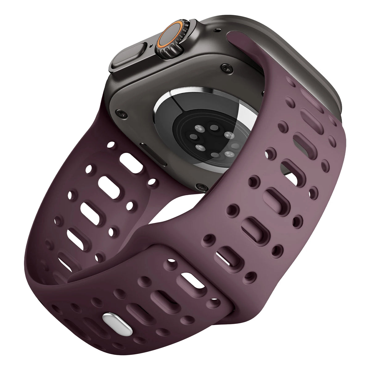 Perforated Silicone Sport Band with Ventilation Holes for Apple Watch