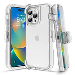Three-Layer Shockproof Case with Belt Clip for iPhone 16 Series