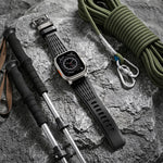 Perforated Silicone Band with Sweat-Wicking Ventilation for Apple Watch